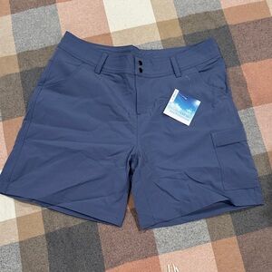 Stylish Blue Women's Cargo Shorts